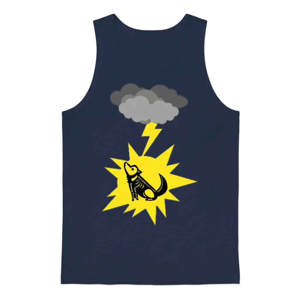 Bolt Dog โ Lovers Unisex Tank Top - Navy