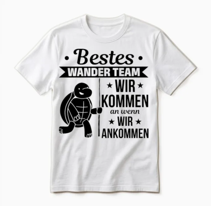 Best Hiking Team We Arrive When We Arrive Hiking Unisex T-Shirt in White