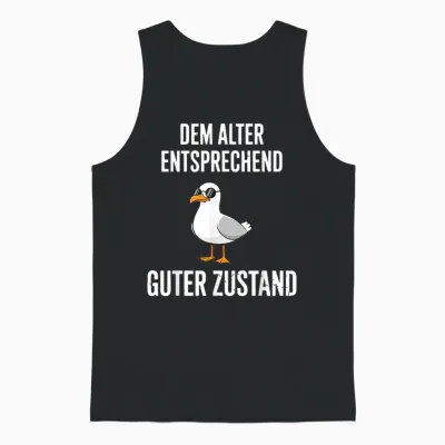 Dem Alter Entsprechend Guter Zustand Möwe Unisex Tank Top - Black