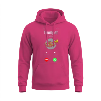 Trumpet Is Calling Funny Trumpet Player Gift Unisex Hoodie - Heliconia