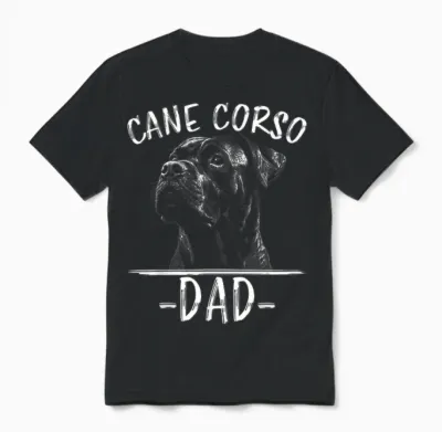 Cane Corso Papa Hund Cane Corso Unisex T-Shirt - Black