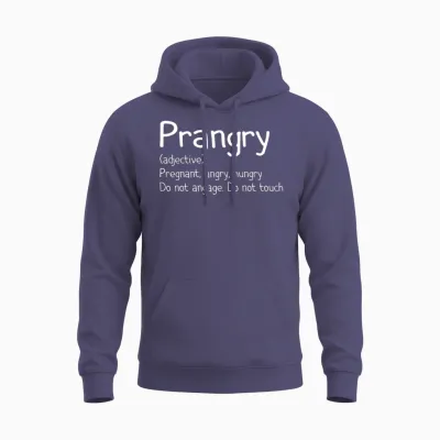 Prangry Definition, Pregnancy Gift, Funny Pregnanc Unisex Hoodie - Heather Sport Dark Navy