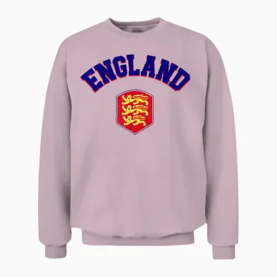 England Pride Flag Shirt British Men Women England White Unisex Sweatshirt - Light Pink