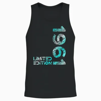 65. Geburtstag Limited Edition Jahrgang 1961 Mann Frau Unisex Tank Top - Black