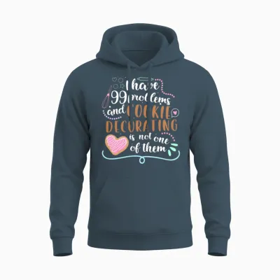 Funny Cookie Decorating Design for Cookie Artists Unisex Hoodie - Dark Heather