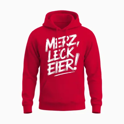 Merz Leck Eier Unisex Hoodie - Red
