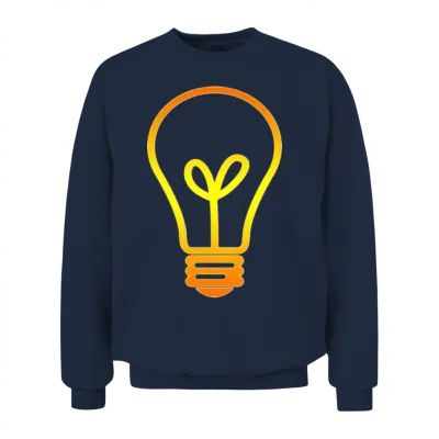 Light Bulb Unisex Sweatshirt - Navy