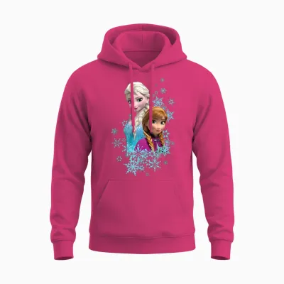 Frozen Elsa and Anna Sisters T-Shirt, Black Unisex Hoodie - Heliconia