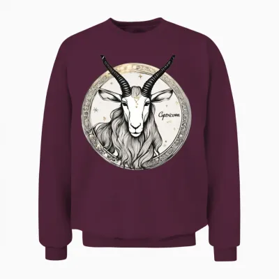 Capricorn Unisex Sweatshirt - Maroon