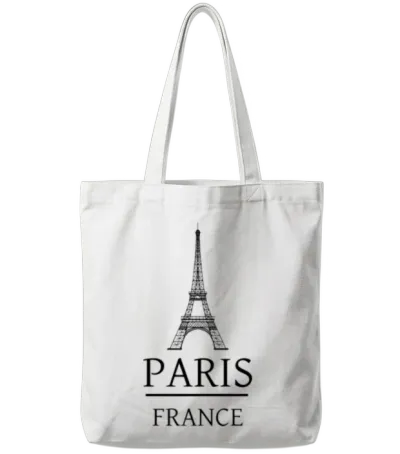 Paris France Tote Bags - White