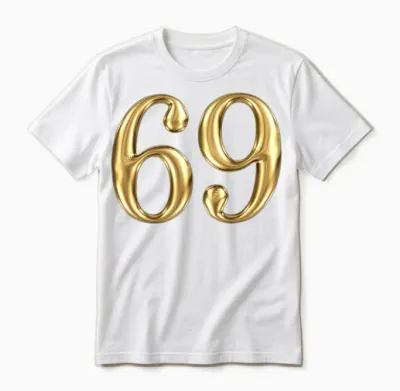 69 Design Unisex T-Shirt - White