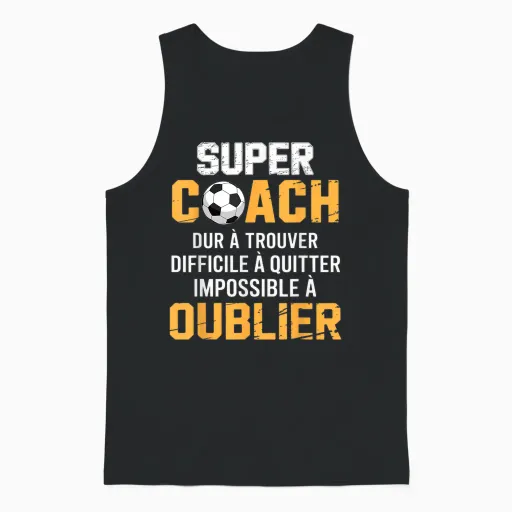 Coach Football Coach Gift Coach Football End Season Unisex Tank Top in Black