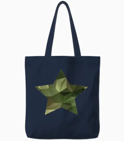 Camouflage Star Tote Bags - Navy