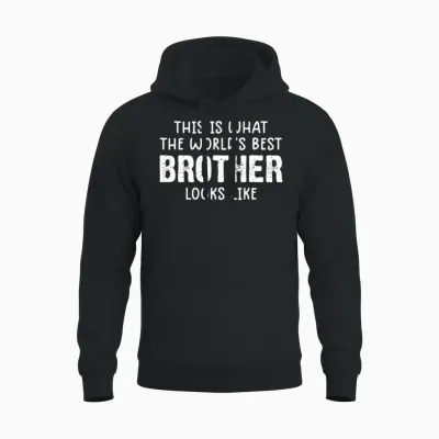 Funny Brother Shirts from Sister Brother Unisex Hoodie - Black