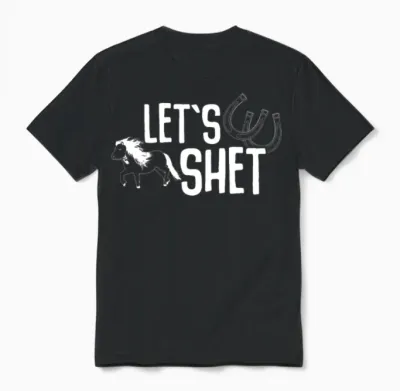 Shetlandpony Shetland Pony Horses Horse Unisex T-Shirt - Black