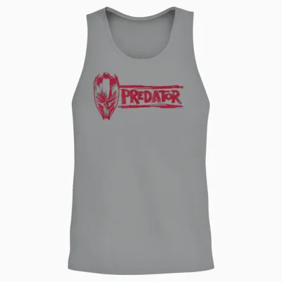 Predator: Badlands Dek's Mask and Logo Official Movie Unisex Tank Top - Sport Grey
