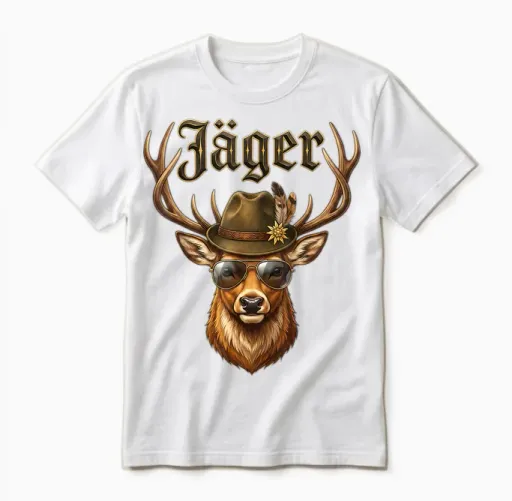 Fancy Dress Hunting Unisex T-Shirt in White