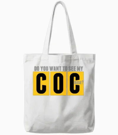 Do You Want to See My Coc Tote Bags - White