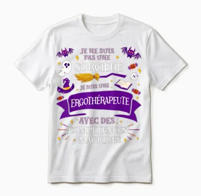 Not a Witch I Am an Occupational Therapist Gift Unisex T-Shirt - White