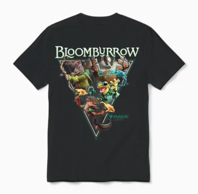 Magic: the Gathering Bloomburrow Portrait Vintage T-Shirt, Black, S Unisex T-Shirt - Black