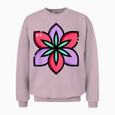 Vraiment Comme Les Fleurs D'amaryllis Belladonna Unisex Sweatshirt - Light Pink