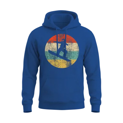 Snowboarding Vintage Retro Snowboarder Unisex Hoodie - Royal