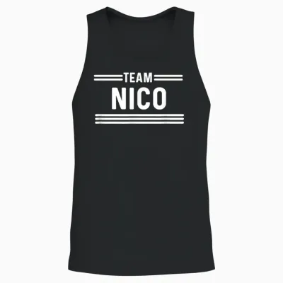 Team Nico - Nom De Famille Unisex Tank Top - Black