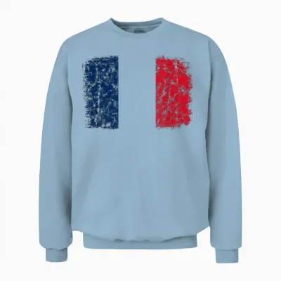 French Pride, France Travel, Love France, Paris France Unisex Sweatshirt - Light Blue