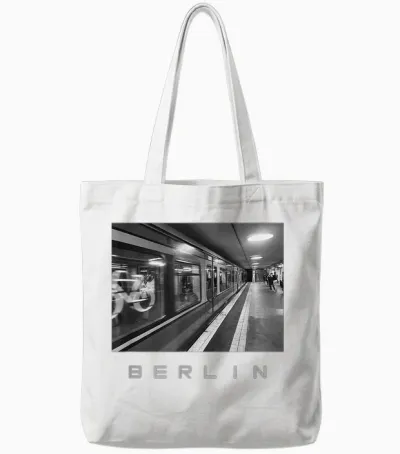 Berlin Souvenir Foto S-Bahn Tote Bags - White