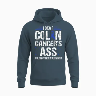 Funny Colon Cancer Awareness Unisex Hoodie - Dark Heather