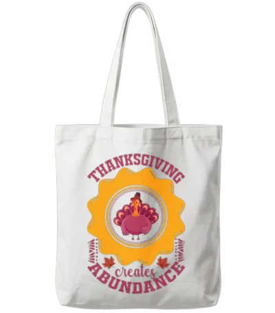 Funny Thanksgiving Tote Bags - White