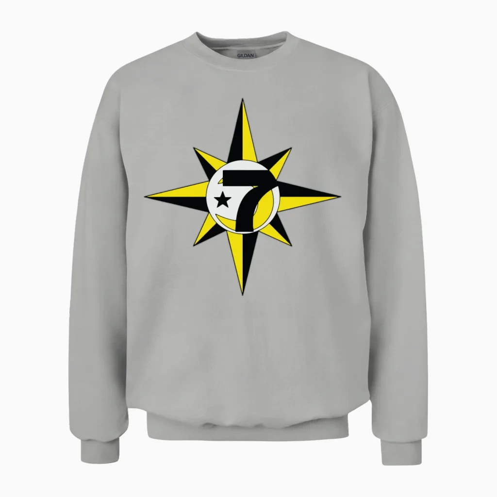 Islam Allah 5 Percent Star Nation of Gods African Unisex Sweatshirt in Ash
