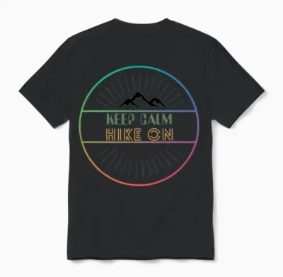 Hike On Unisex T-Shirt - Black