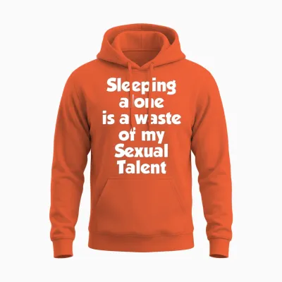Is a Waste Unisex Hoodie - Orange
