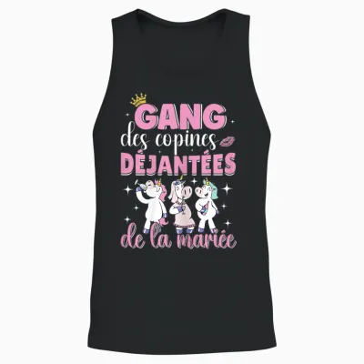 Gang of the Bride Girlfriends - Accessory Evjf T-Shirt, Black, S Unisex Tank Top - Black