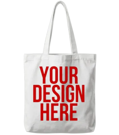 Your Design Here - Cool Funny Nonsense Quote Tote Bags - White