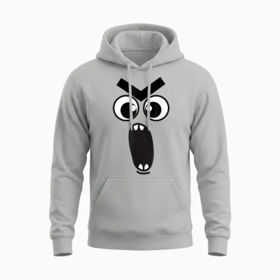 Creepy Carrots Face Funny Halloween Costume Kids and Adults Unisex Hoodie - Ash