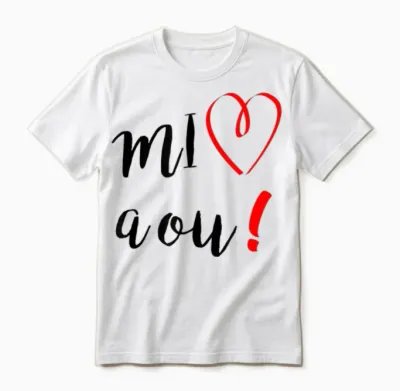 Mi Aime a Ou 974 Ile De La Réunion Je T'aime You Creole Gift T-Shirt, White, S Unisex T-Shirt - White