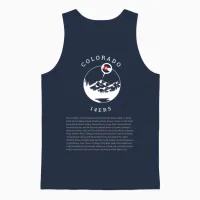 Colorado 14ers --The Perfect Hiker's Checklist Unisex Tank Top - Navy – 1