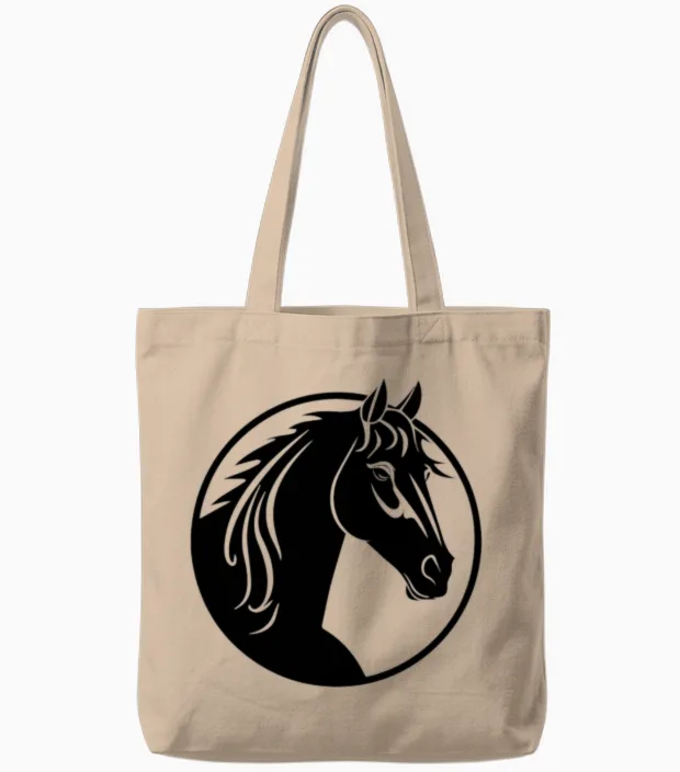 Horse Equine Pony - Lovers Tote Bags in Natural