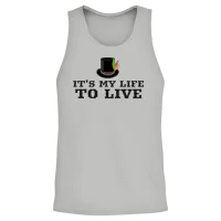 It's My Life to Live Unisex Tank Top - Ash – 2
