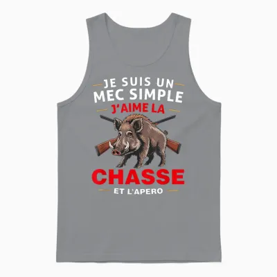 Man I Love Hunting for Hunter Passion Hunting T-Shirt, Black, S Unisex Tank Top - Sport Grey