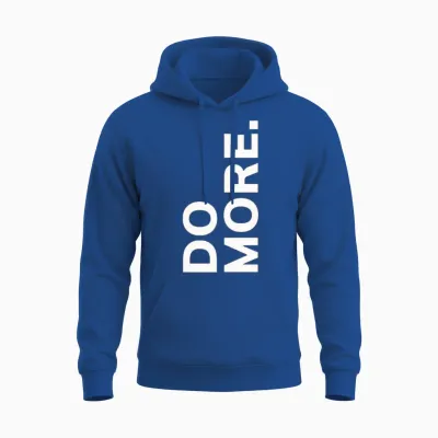 Do More. Vertical Motivation Graphic Unisex Hoodie - Royal