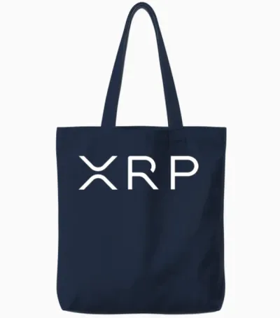 Xrp White Tote Bags - Navy