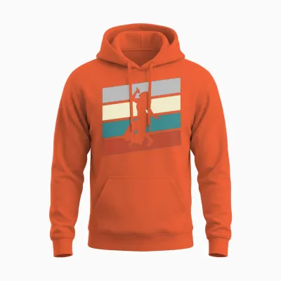 Singer Retro Unisex Hoodie - Orange
