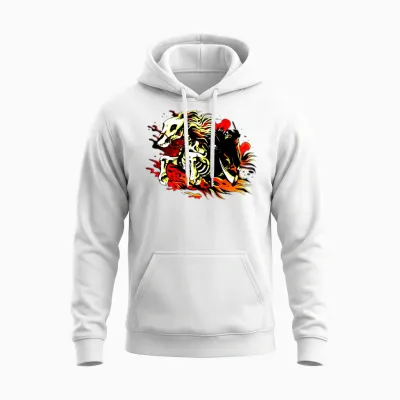 Dead Horse Unisex Hoodie - White
