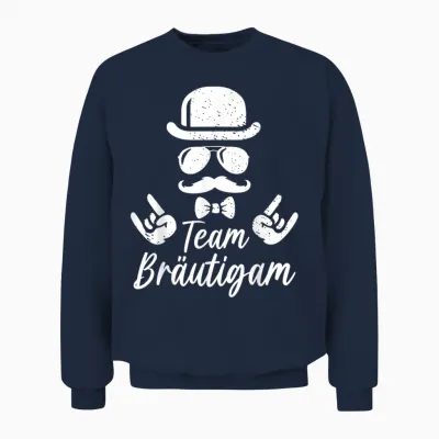 Jga T-Shirt Männer Polterabend Poltern Junggesellenabschied Unisex Sweatshirt - Navy