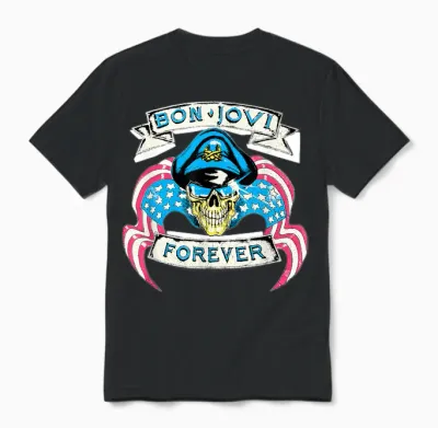 Bon Jovi Hard Rock Band Forever Official Album Unisex T-Shirt - Black