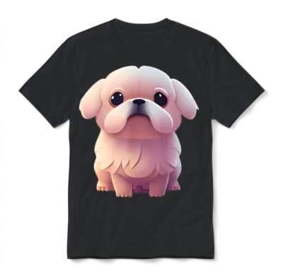 Dog Cute Puppy Dogs Unisex T-Shirt - Black