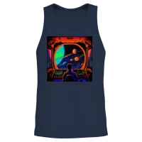 Destined for Alien Worlds Cockpit Unisex Tank Top - Navy – 2